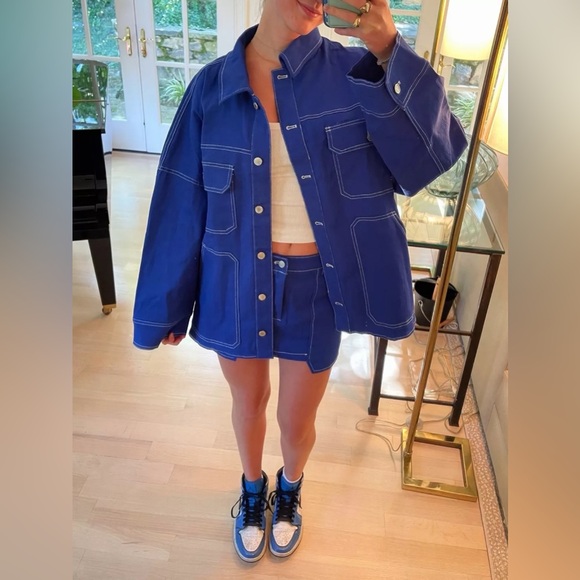 BY.DYLN Cooper Jacket In Cobalt - Picture 6 of 8